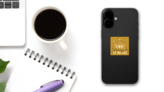 King Of The Wild Square Sticker on a Phone (New) example