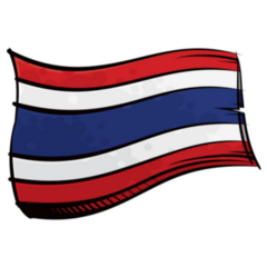 Kingdom Of Thailand National Flag Sticker