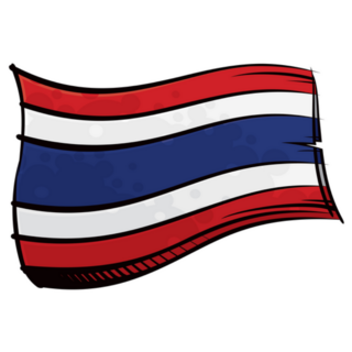 Kingdom Of Thailand National Flag Sticker