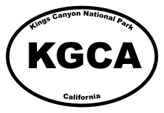 Kings Canyon National Park Oval Sticker