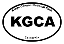 Kings Canyon National Park Oval Sticker