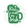 Kiss Me Im Irish Beer Mug Design Sticker