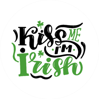 Kiss Me Im Irish Sticker