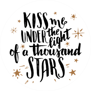 Kiss Me Under A Thousand Stars Sticker