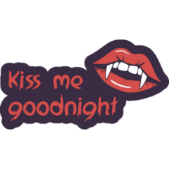 Kiss Me Vampire Sticker