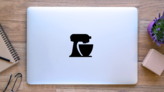 Kitchen Mixer Sticker on a Laptop (New) example