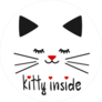 Kitty Inside Sticker