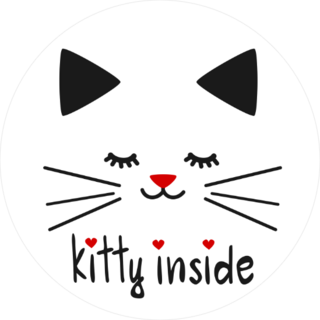 Kitty Inside Sticker
