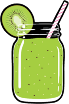Kiwi Juice Smoothie Sticker