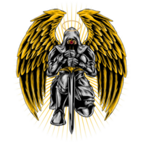 Knight Angel Sticker