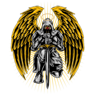 Knight Angel Sticker