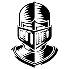 Knight Helmet Sticker