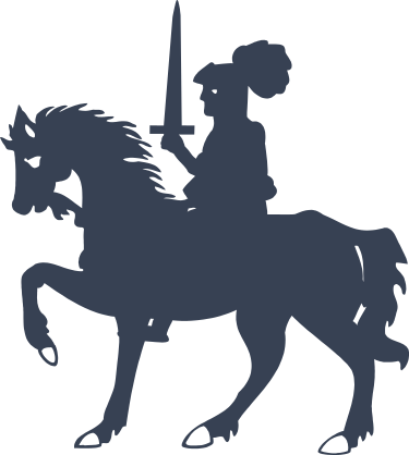 Knight On A Horse Sticker