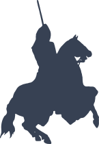 Knight Or Warrior On Horse Sticker