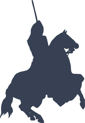Knight Or Warrior On Horse Sticker