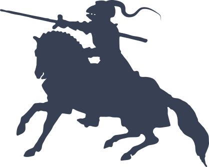 Knight With A Sword On Horse Sticker