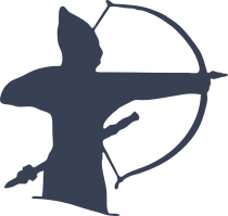 Knight With Bow And Arrow Sticker