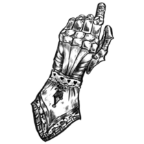 Knights Ancient Glove Sticker