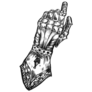 Knights Ancient Glove Sticker