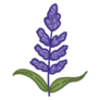 Knitted Lavender Sticker