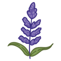 Knitted Lavender Sticker
