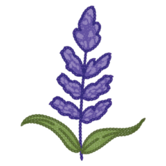 Knitted Lavender Sticker