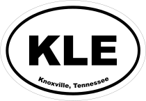 Knoxville, Tennessee Oval Stickers