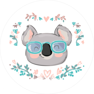 Koala Bear in Sunglasses Sticker