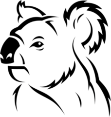 Koala Bear Profile Sticker