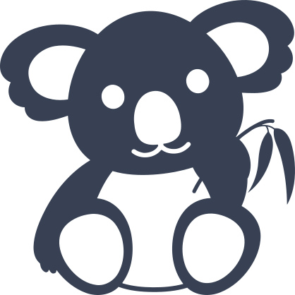 Koala Bear With Bambo Sticker