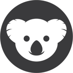Koala Face Icon Sticker