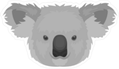 Koala Icon Sticker