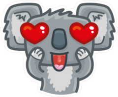 Koala in Love Sticker