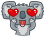 Koala in Love Sticker