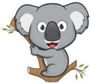 Koala On A Tree Sticker