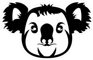 Koala Silhouette Sticker