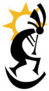 Kokopelli and Sun Sticker