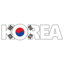 Korea Flag Word Sticker