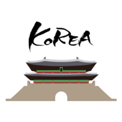 Korea Landmark Text Sticker