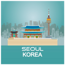 Korea Seoul Tower Sticker