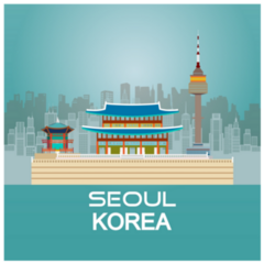 Korea Seoul Tower Sticker