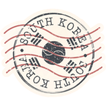 Korea Stamp Postal Sticker