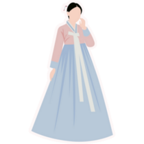 Korea Traditional Dress Sticker