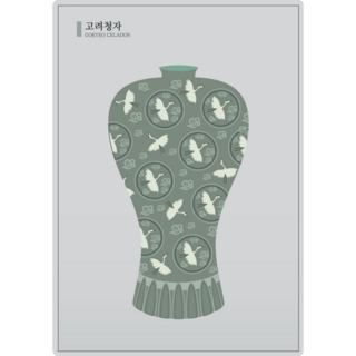 Korean Celadon Pottery Sticker