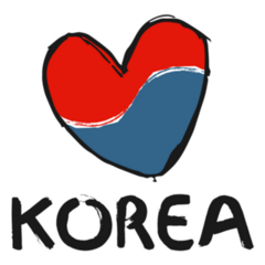 Korean Love Heart Sticker
