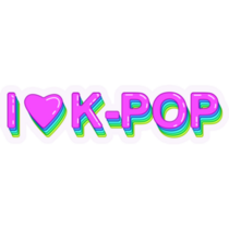 Korean Pop Music Sticker