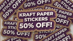 Kraft Paper Stickers Flash Sale 1