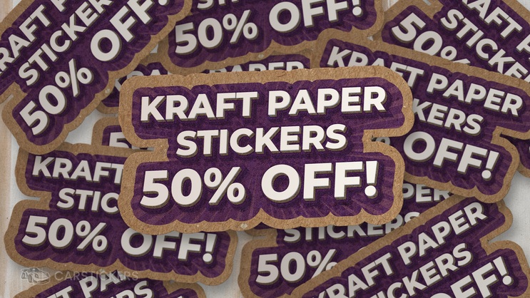 Kraft Paper Stickers Flash Sale 1