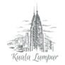Kuala Lumpur Malaysia Sketch Hand Drawn Sticker