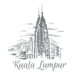 Kuala Lumpur Malaysia Sketch Hand Drawn Sticker